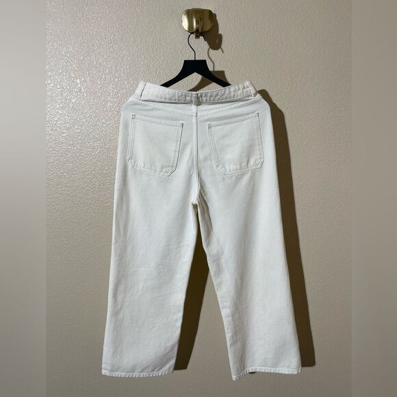 Christy Lynn Cream Ankle Cropped Jeans Classic Style - Picture 2 of 6